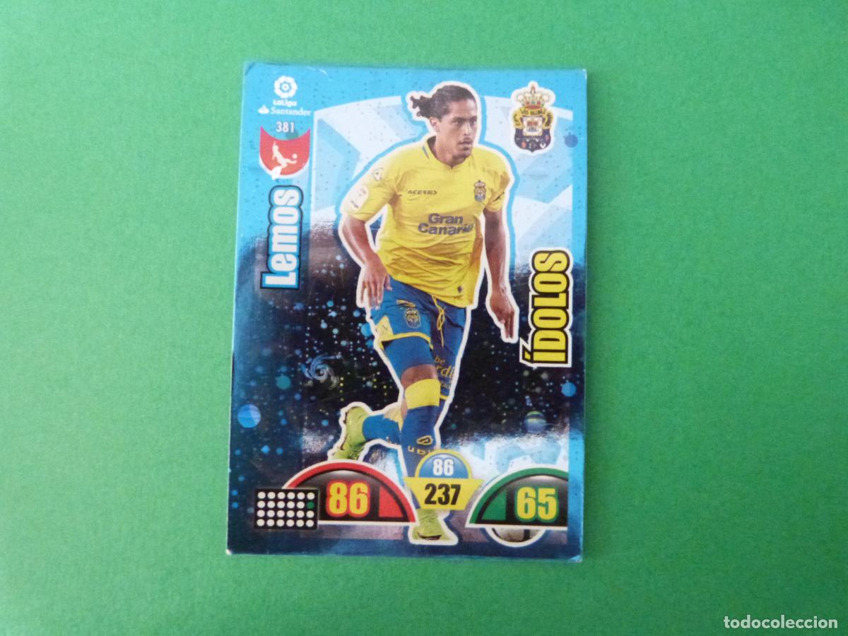 Cromos de f&uacute;tbol: TRADING CARD FUTBOL LEMOS U.D. LAS PALMAS N&ordm; 381 LIGA ADRENALYN XL 2017-2018/17-18 PANINI