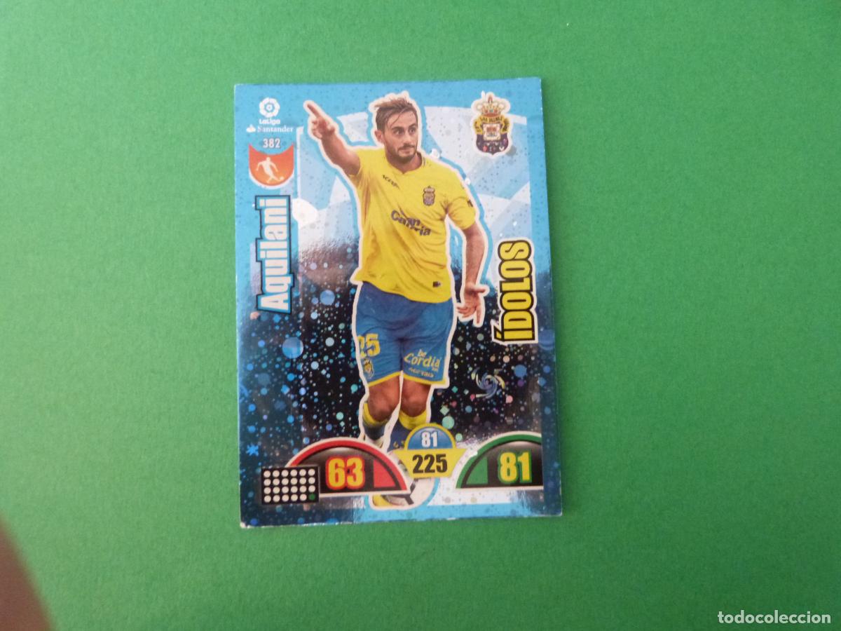 Football Stickers: TRADING CARD FUTBOL AQUILANI U.D. LAS PALMAS N&ordm; 382 LIGA ADRENALYN XL 2017-2018/17-18 PANINI