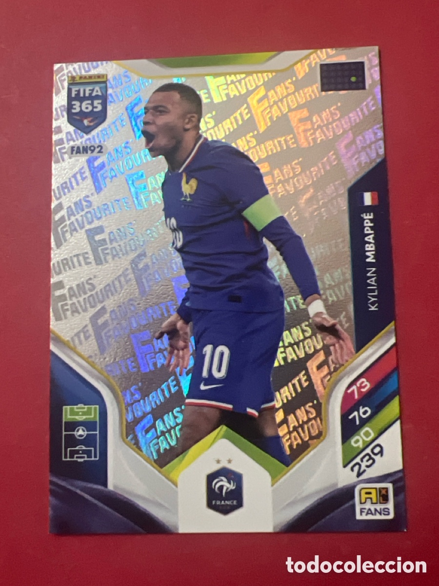Football Stickers: C8578. 26. CROMO ADRENALYN XL FIFA 365 2026 25-26 PLATA FANS FAVOURITE MBAPPE FRANCIA FAN92 PANINI