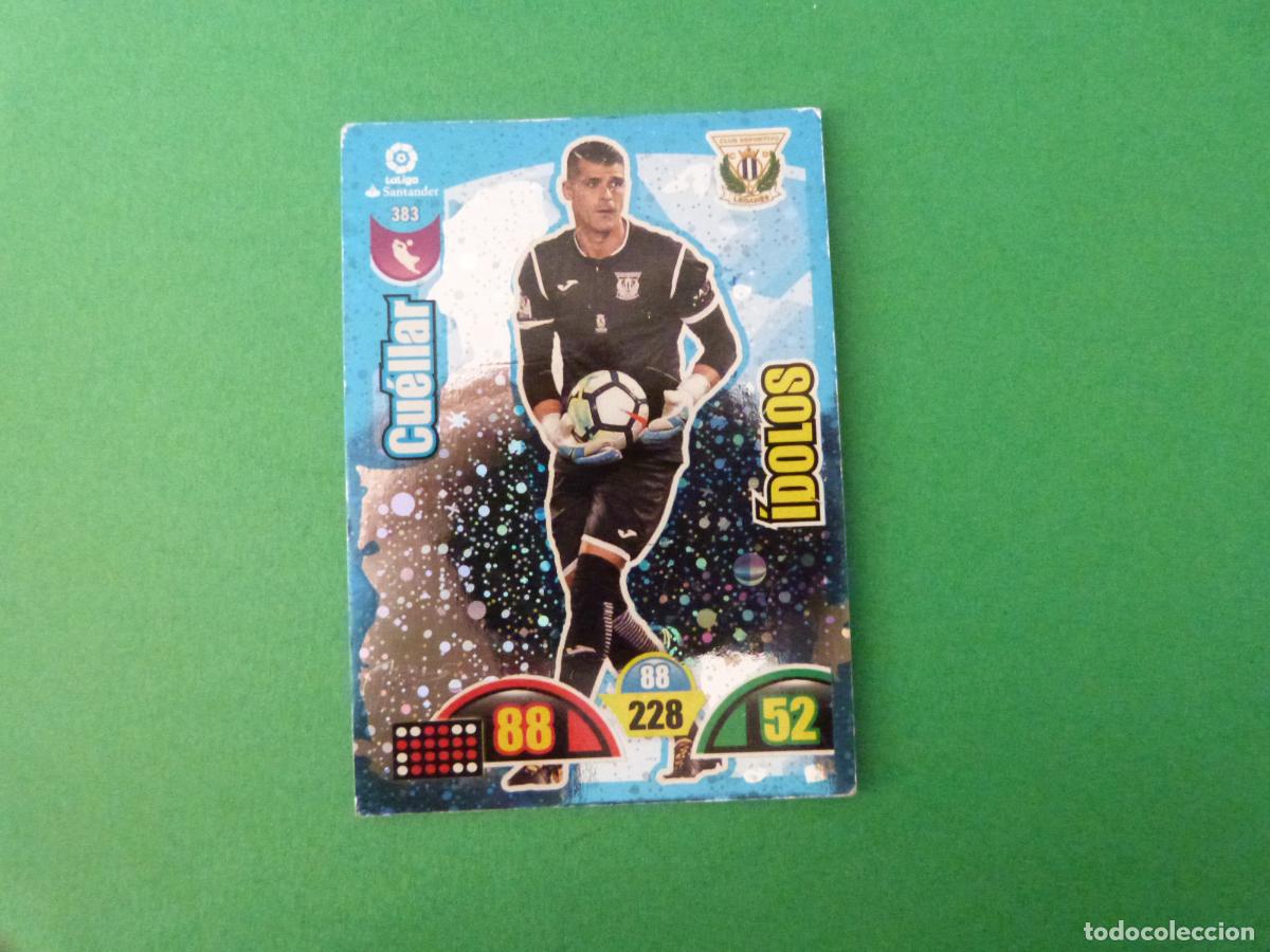 Football Stickers: TRADING CARD FUTBOL CUELLAR C.D. LEGANES N&ordm; 383 LIGA ADRENALYN XL 2017-2018/17-18 PANINI