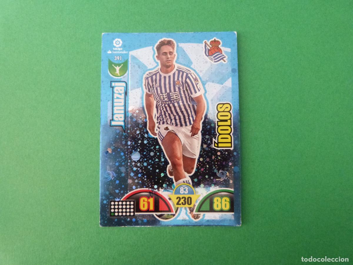 Fu&szlig;ball-Sticker: TRADING CARD FUTBOL JANUZAJ REAL SOCIEDAD N&ordm; 391 LIGA ADRENALYN XL 2017-2018/17-18 PANINI