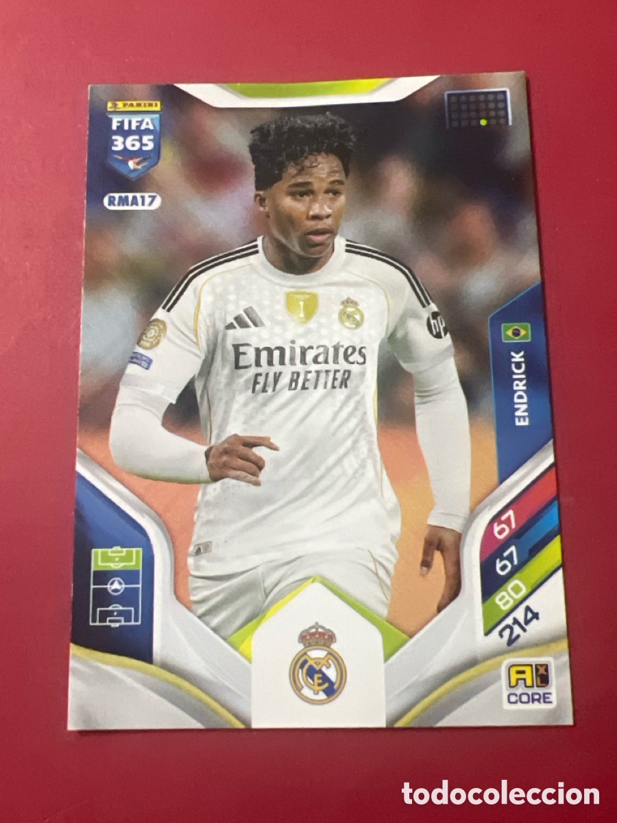 Fu&szlig;ball-Sticker: C8583. RMA 17 RMA17 ENDRICK REAL MADRID FIFA 365 2025 2026 PANINI 25 26