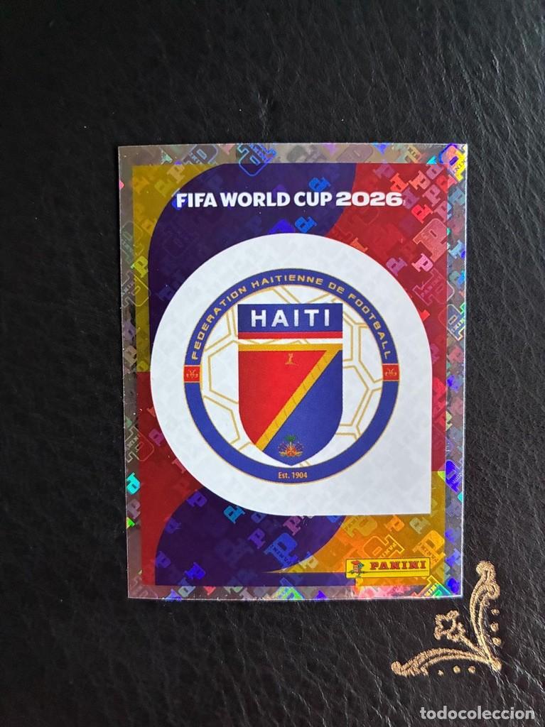 Fu&szlig;ball-Sticker: HAI 1 ESCUDO LOGO HAI1 HAITI FIFA WORLD CUP MUNDIAL 2026 26 PANINI