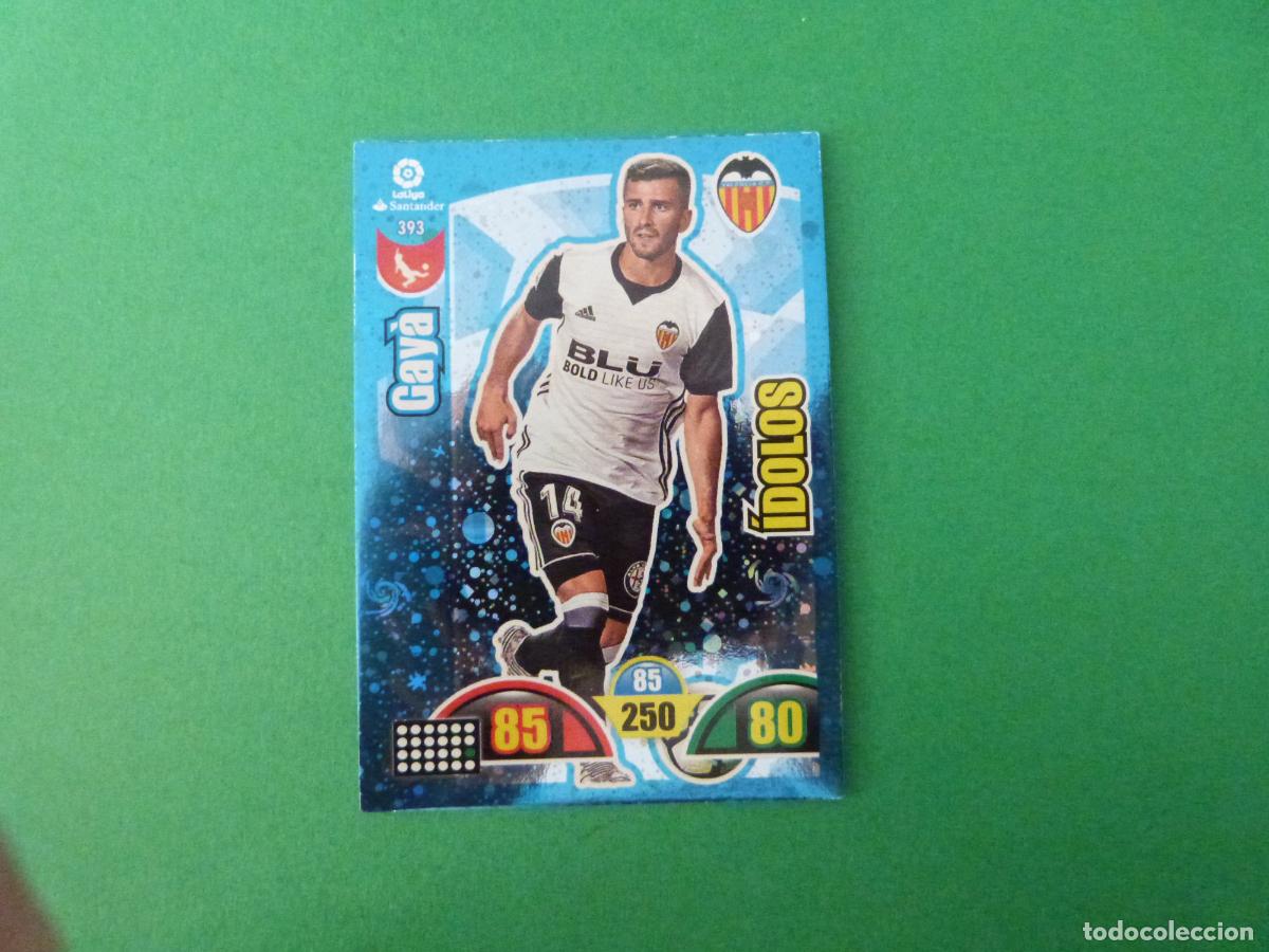 Fu&szlig;ball-Sticker: TRADING CARD FUTBOL GAYA VALENCIA C.F. N&ordm; 393 LIGA ADRENALYN XL 2017-2018/17-18 PANINI