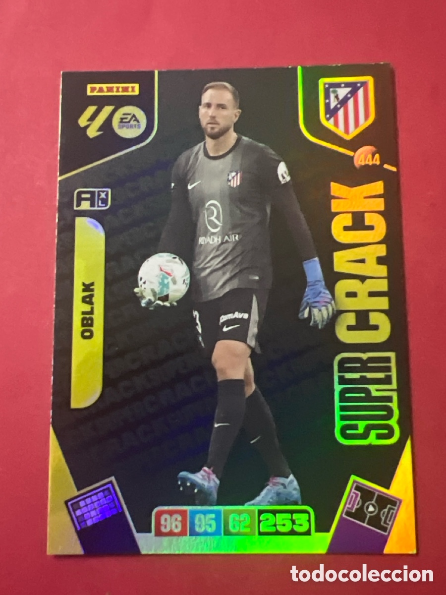 Football Stickers: C8587. OBLAK SUPERCRACK NUMERO 444 ADRENALYN 2025 2026