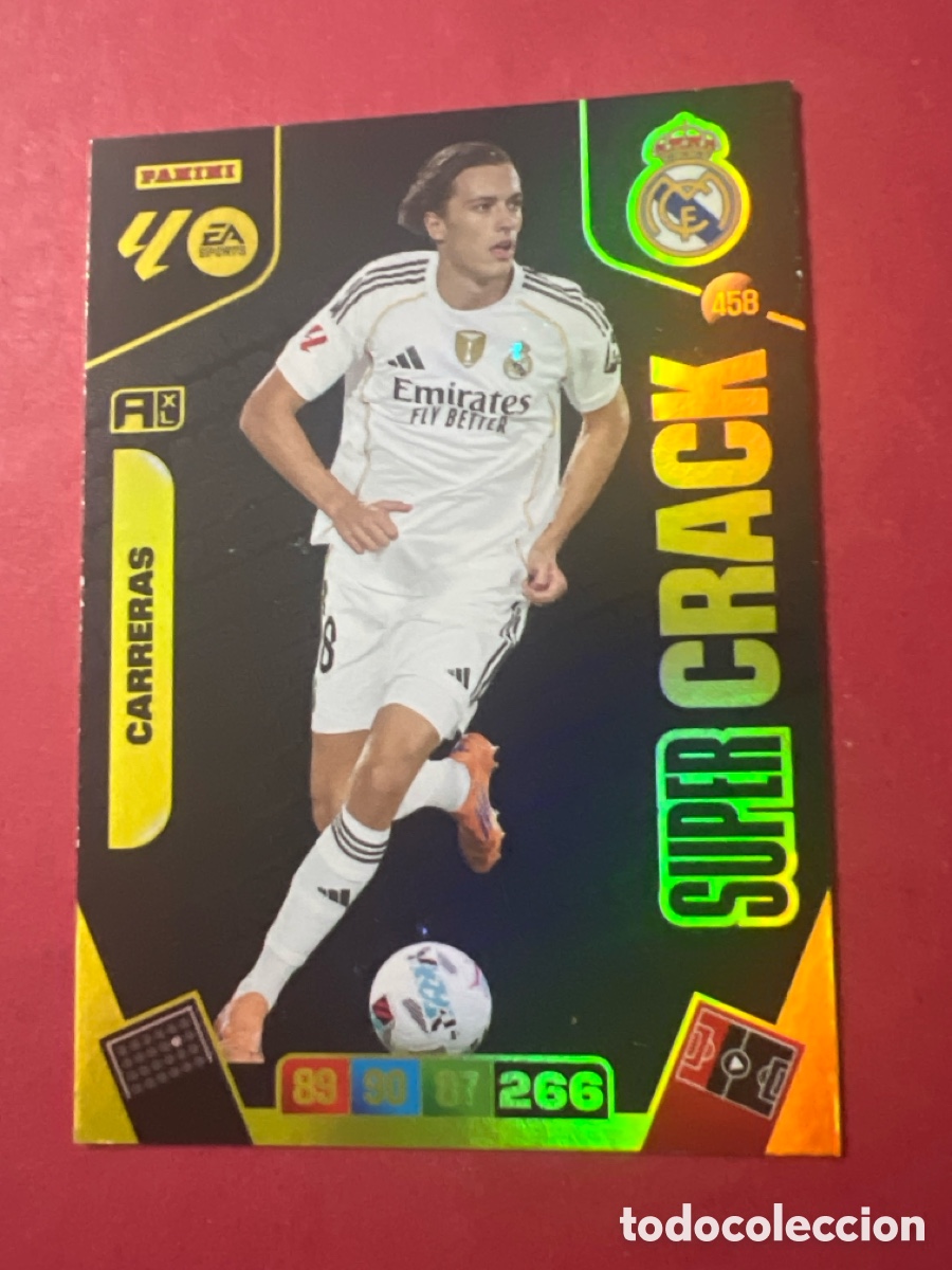 Cromos de f&uacute;tbol: C8593. CARRERAS SUPERCRACK NUMERO 458 ADRENALYN 2025 2026