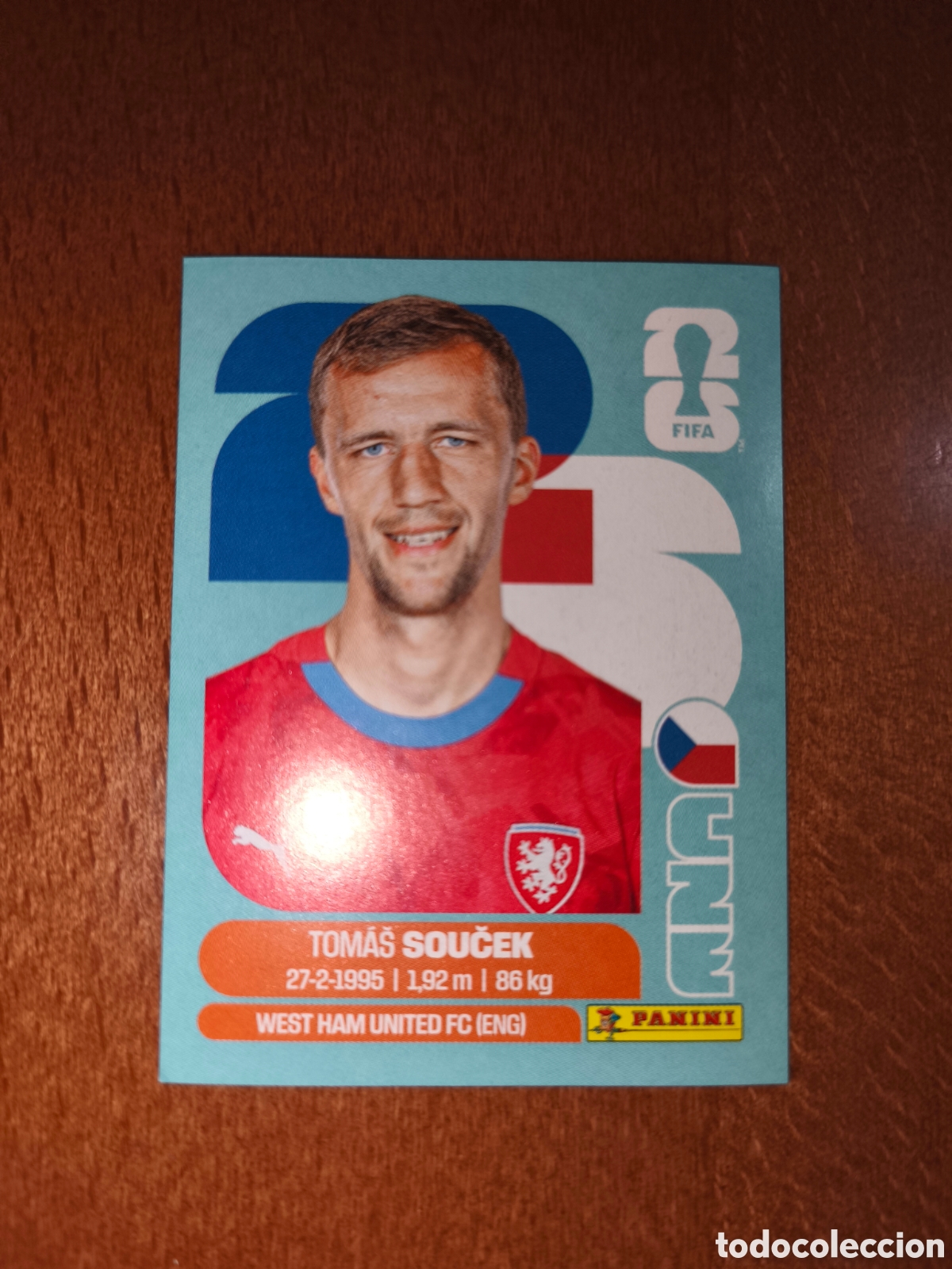 Cromos de f&uacute;tbol: CZE12 Tomas Soucek CZE 12 Fifa World Cup 2026 Rep&uacute;blica Checa