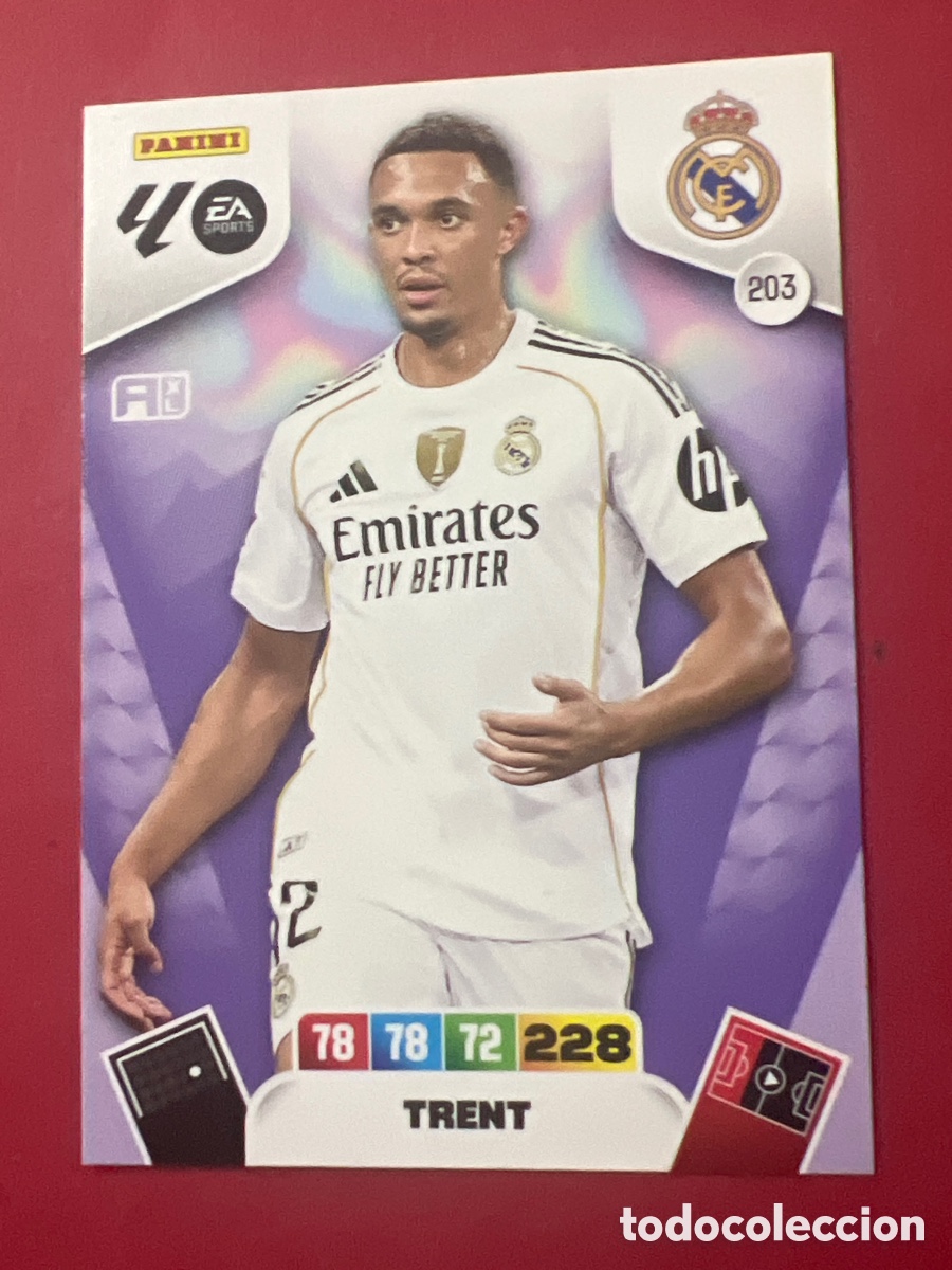 Cromos de f&uacute;tbol: C8594. 203 TRENT REAL MADRID ADRENALYN 2025 2026 PANINI 25 26