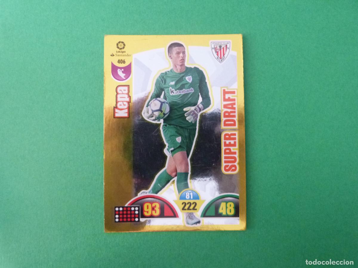 Cromos de f&uacute;tbol: TRADING CARD FUTBOL KEPA ATH. BILBAO N&ordm; 406 LIGA ADRENALYN XL 2017-2018/17-18 PANINI