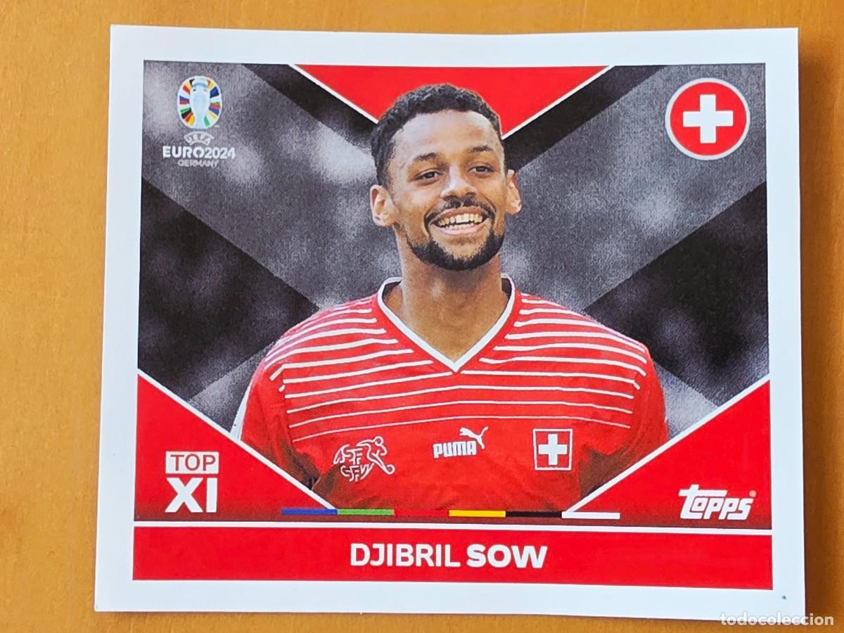 Cromos de f&uacute;tbol: SUI TOP 2 Djibril Sow, Suiza Top XI, Topps UEFA Euro 2024, Eurocopa Germany 24