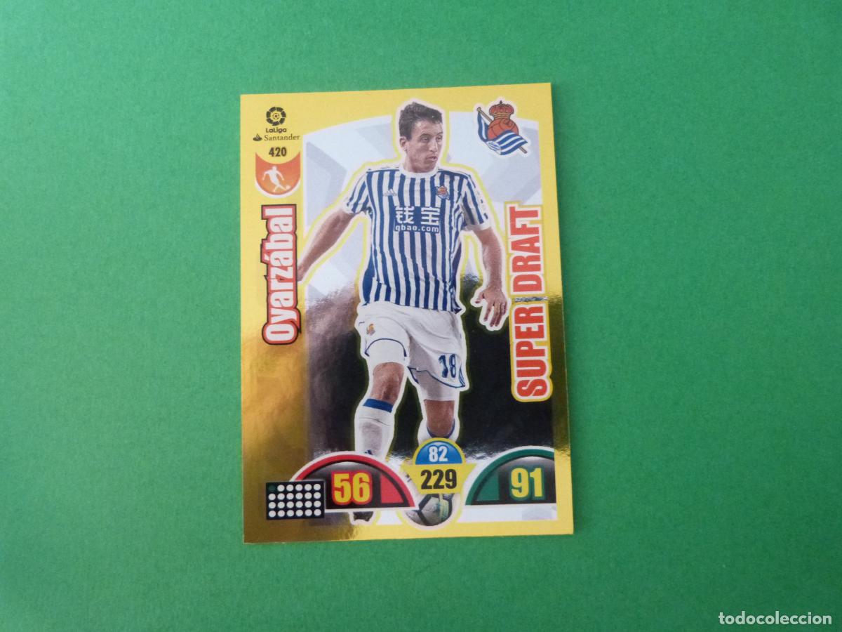 Cromos de f&uacute;tbol: TRADING CARD FUTBOL OYARZABAL REAL SOCIEDAD N&ordm; 420 LIGA ADRENALYN XL 2017-2018/17-18 PANINI