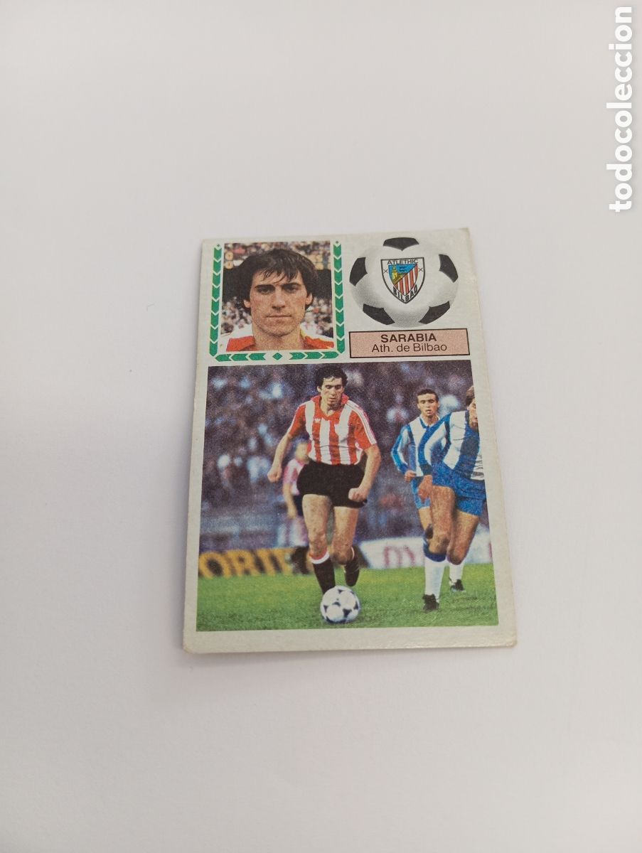 Cromos de f&uacute;tbol: SARABIA Athletic Club Bilbao Liga Este 1983 1984 RECUPERADO 83 84