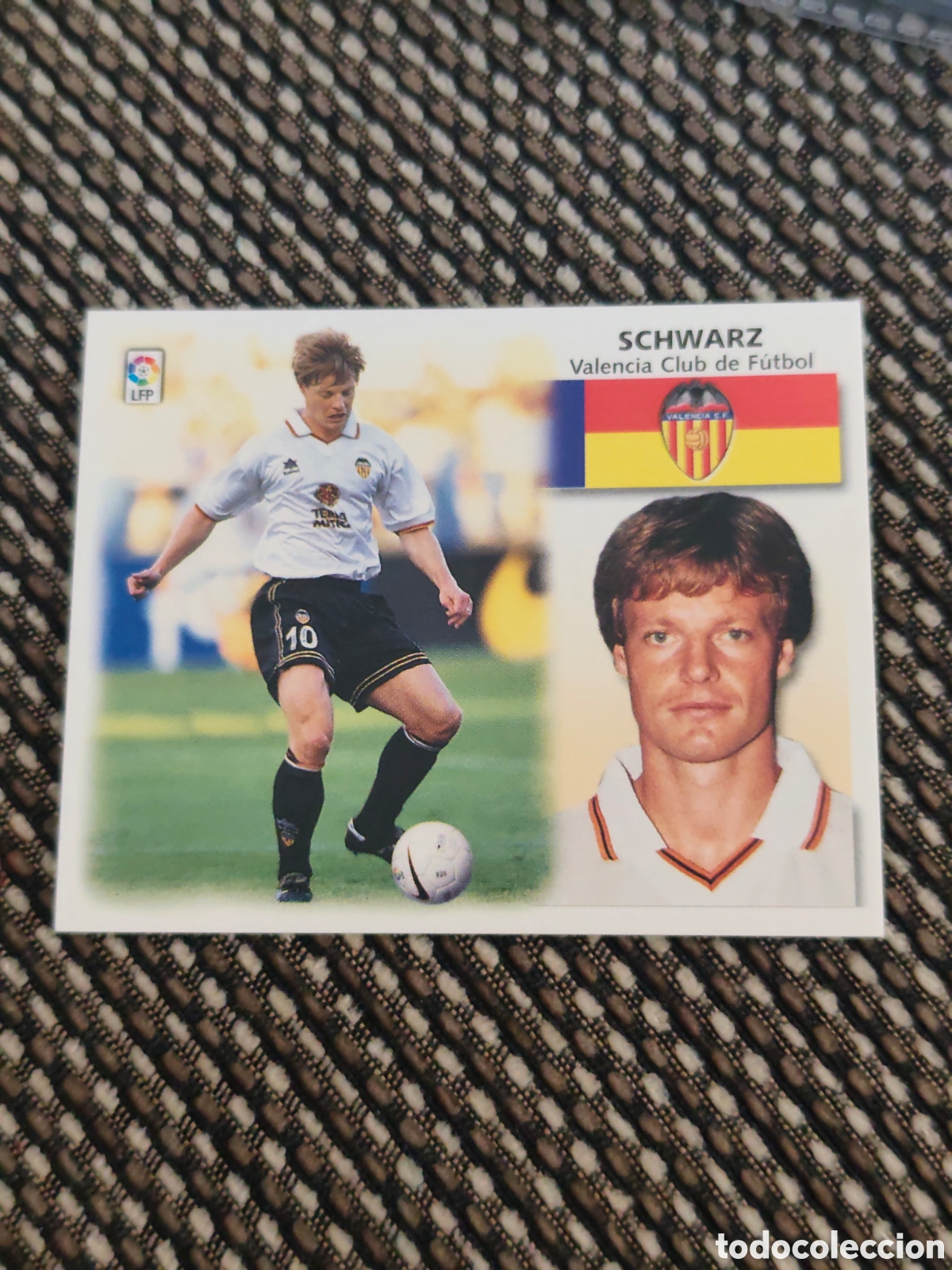 Cromos de f&uacute;tbol: BAJA SCHWARZ VALENCIA EDICIONES ESTE 1999 2000
