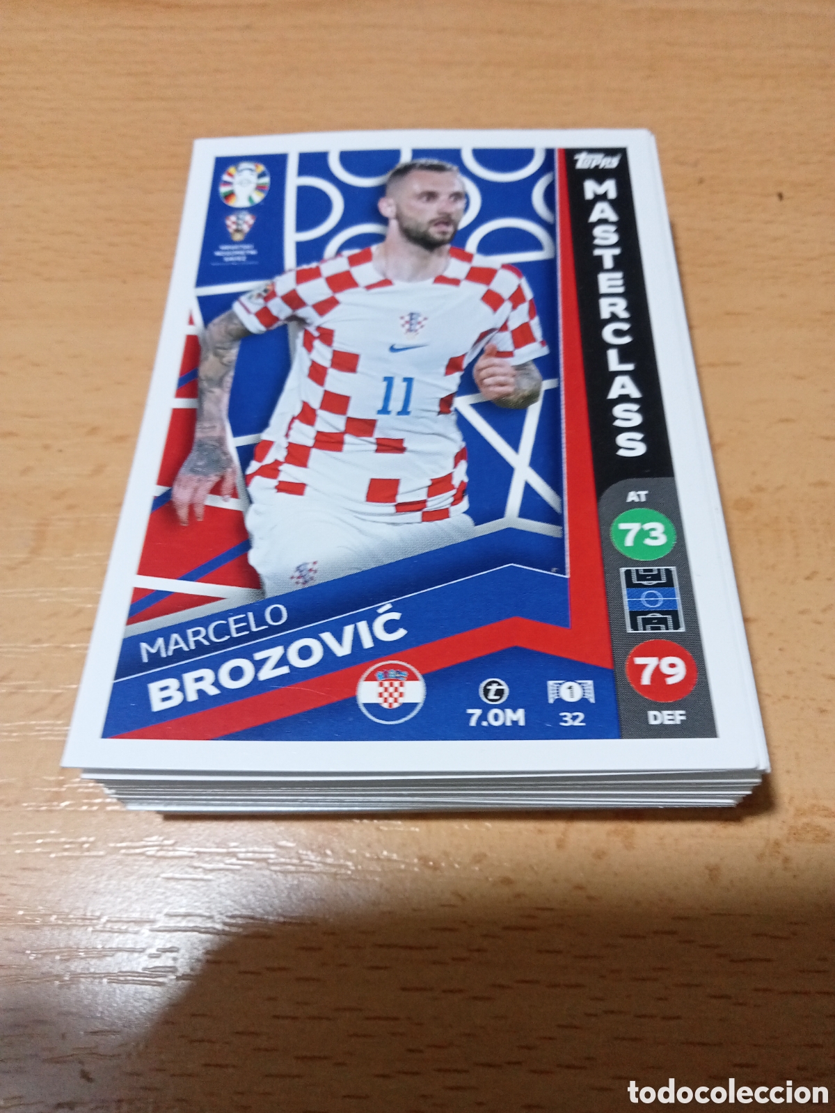 Cromos de f&uacute;tbol: cromo 32 Marcelo Brozovic uefa euro 2024 Germany