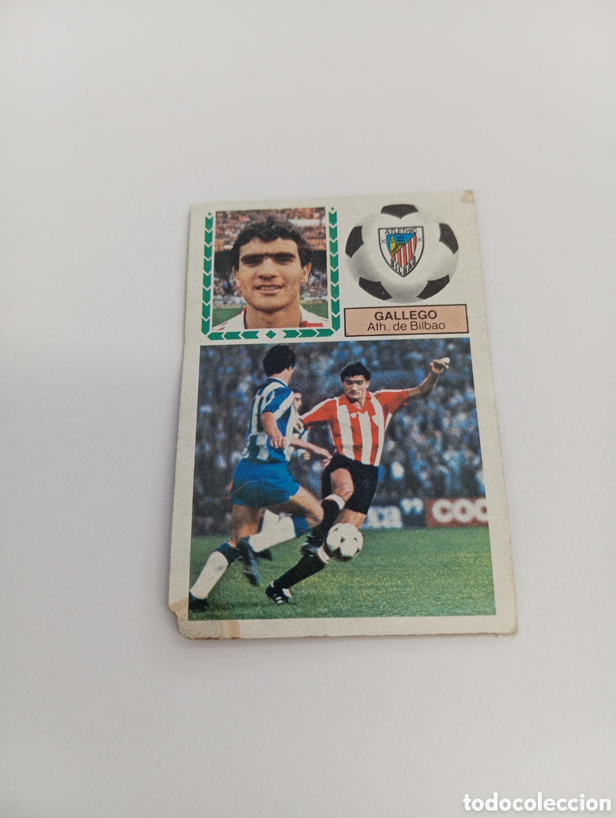 Cromos de f&uacute;tbol: GALLEGO Athletic Club Bilbao Liga Este 1983 1984 NUEVO 83 84 SIN PEGAR