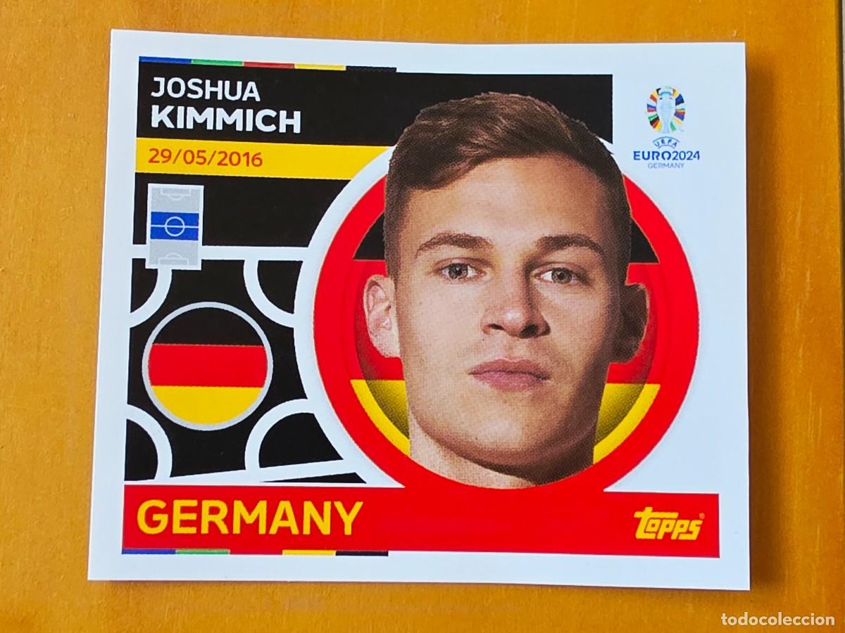 Cromos de f&uacute;tbol: GER 10 Joshua Kimmich4, Alemania, Topps UEFA Euro 2024, Eurocopa Germany 24 sticker