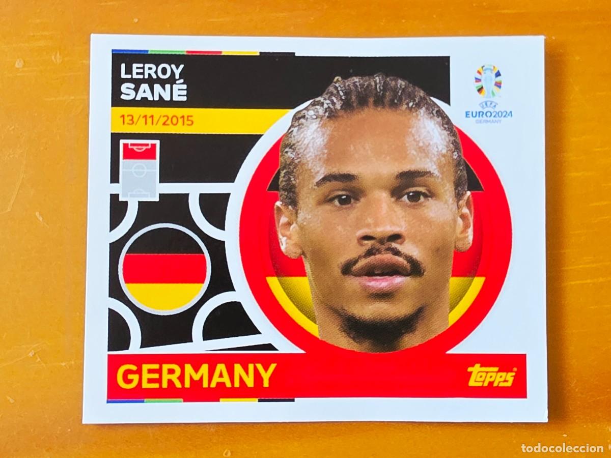 Fu&szlig;ball-Sticker: GER 15 Leroy San&eacute;, Alemania, Topps UEFA Euro 2024, Eurocopa Germany 24 sticker