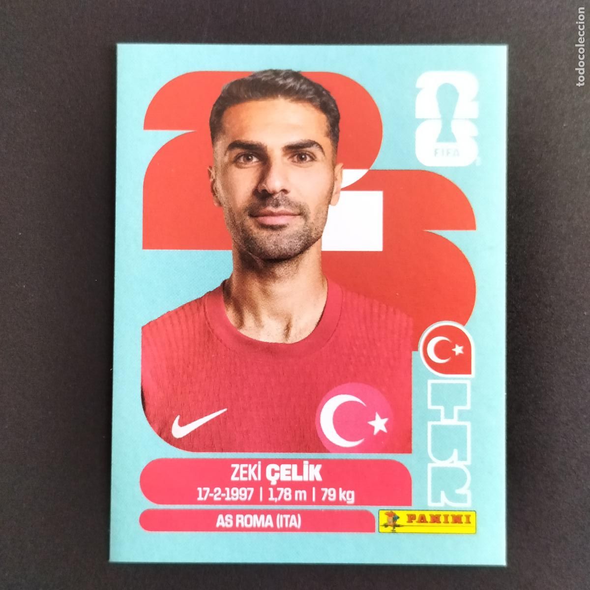 Cromos de Futebol: TUR 4 ZEKI &Ccedil;ELIK TURQUIA CROMOS STICKER MUNDIAL 26 2026 FIFA WORLD CUP PANINI