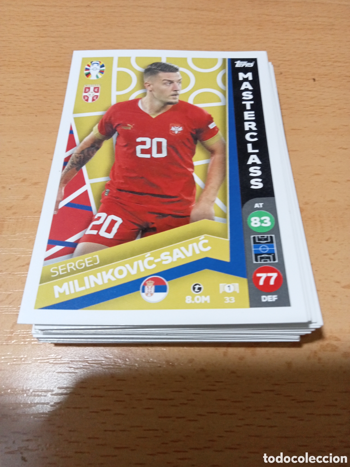 Cromos de Futebol: cromo 33 Sergej Milinkovic-Savic uefa euro 2024 Germany