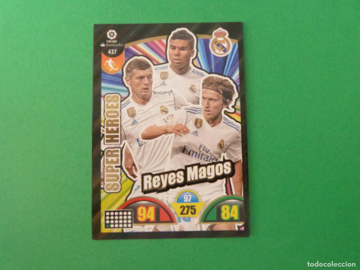 Cromos de Futebol: TRADING CARD FUTBOL SUPER HEROES REAL MADRID C.F. N&ordm; 437 LIGA ADRENALYN XL 2017-2018/17-18 PANINI