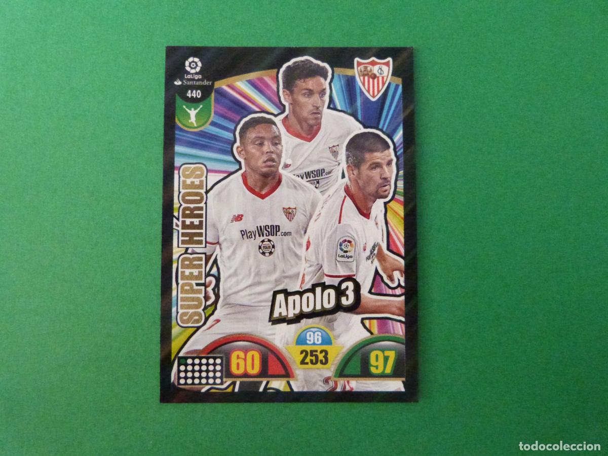 Cromos de Futebol: TRADING CARD FUTBOL SUPER HEROES SEVILLA F.C. N&ordm; 440 LIGA ADRENALYN XL 2017-2018/17-18 PANINI
