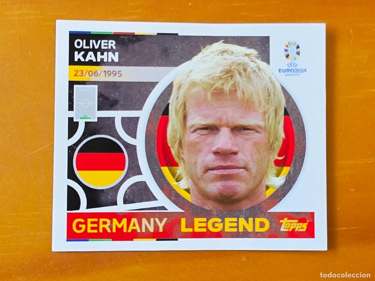 Cromos de Futebol: GER 19 Oliver Kahn, Legend, Alemania, Topps UEFA Euro 2024, Eurocopa Germany 24 sticker