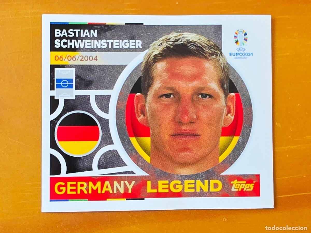 Cromos de Futebol: GER 20 Bastian Schweinsteiger, Legend, Alemania, Topps UEFA Euro 2024, Eurocopa Germany 24 sticker