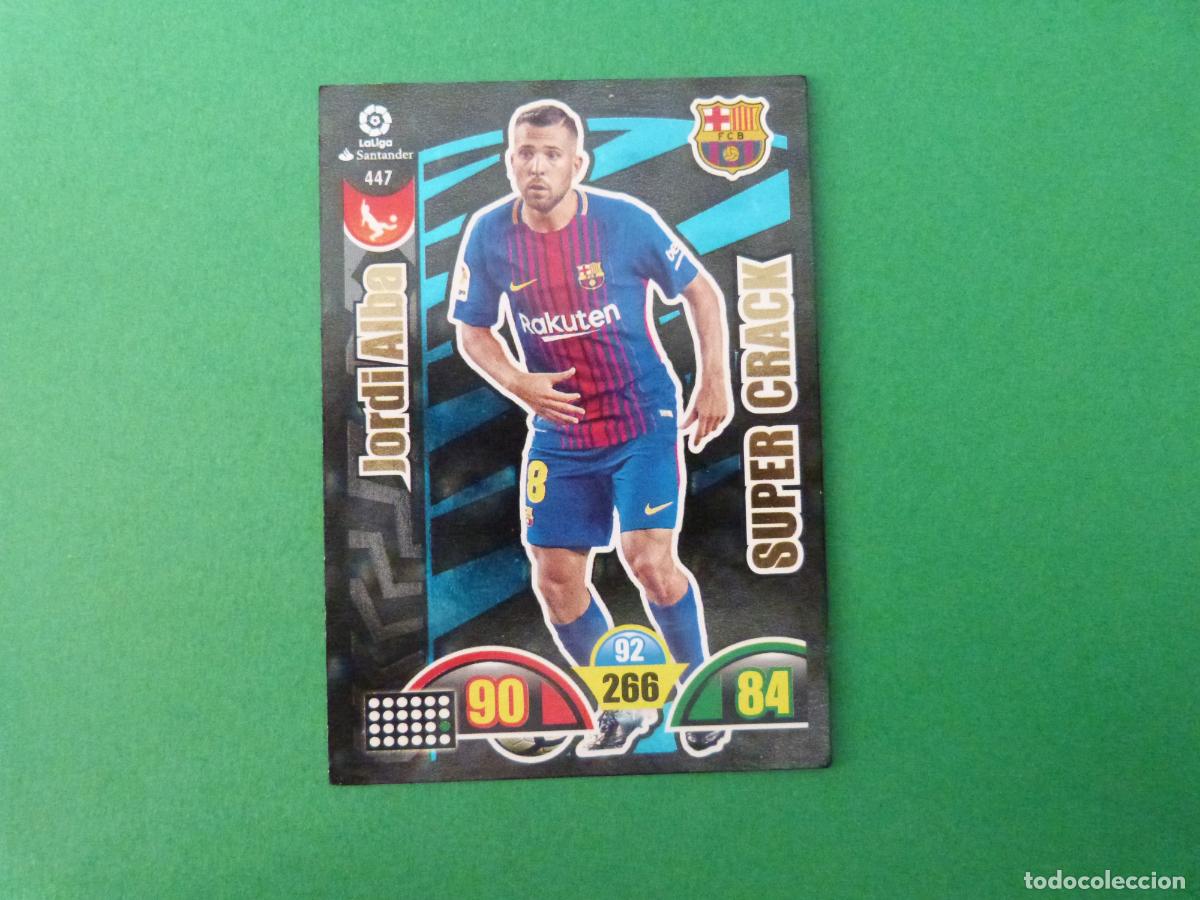 Figurine di Calcio: TRADING CARD FUTBOL JORDI ALBA F.C. BARCELONA N&ordm; 447 LIGA ADRENALYN XL 2017-2018/17-18 PANINI