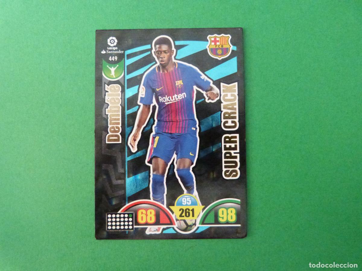 Figurine di Calcio: TRADING CARD FUTBOL DEMBELE F.C. BARCELONA N&ordm; 449 LIGA ADRENALYN XL 2017-2018/17-18 PANINI