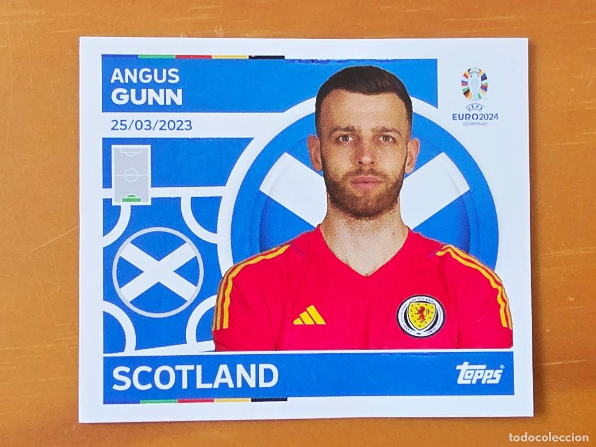 Figurine di Calcio: SCO 4 Angus Gunn, Escocia, Topps UEFA Euro 2024, Eurocopa Germany 24 sticker