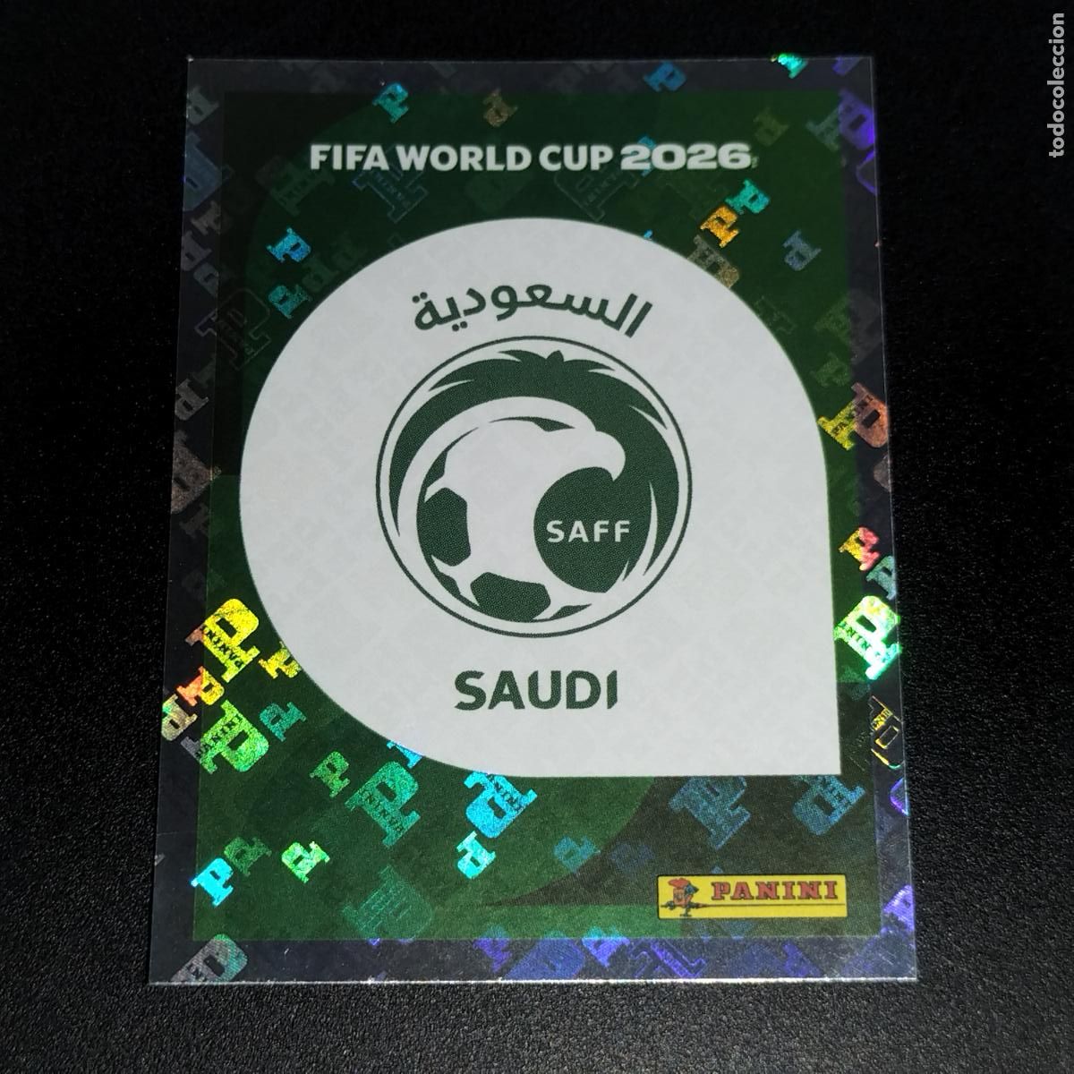 Figurine di Calcio: KSA 1 ESCUDO LOGO ARABIA SAUDI CROMOS STICKER MUNDIAL 26 2026 FIFA WORLD CUP PANINI