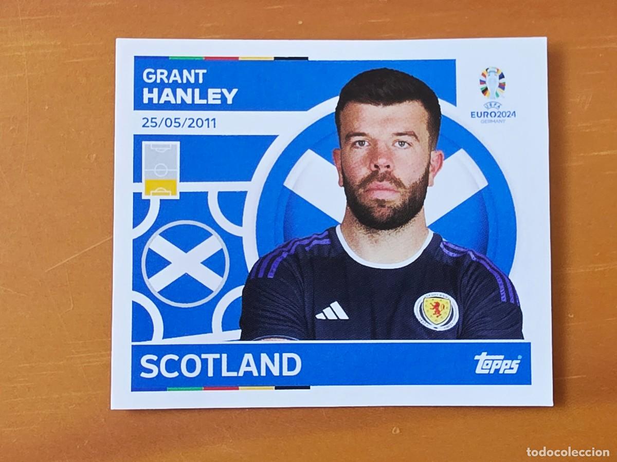 Figurine di Calcio: SCO 5 Grant Hanley, Escocia, Topps UEFA Euro 2024, Eurocopa Germany 24 sticker