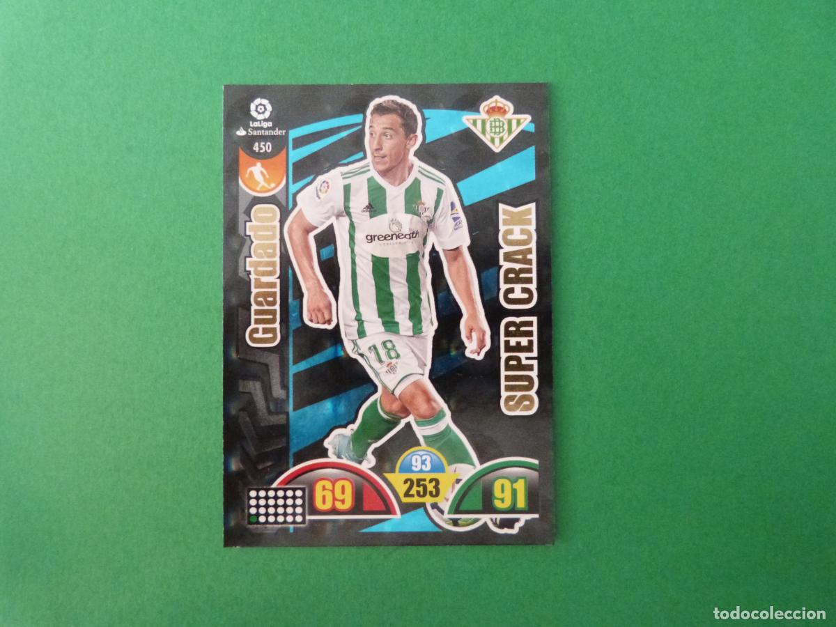 Cromos de f&uacute;tbol: TRADING CARD FUTBOL GUARDADO REAL BETIS BALOMPIE N&ordm; 450 LIGA ADRENALYN XL 2017-2018/17-18 PANINI