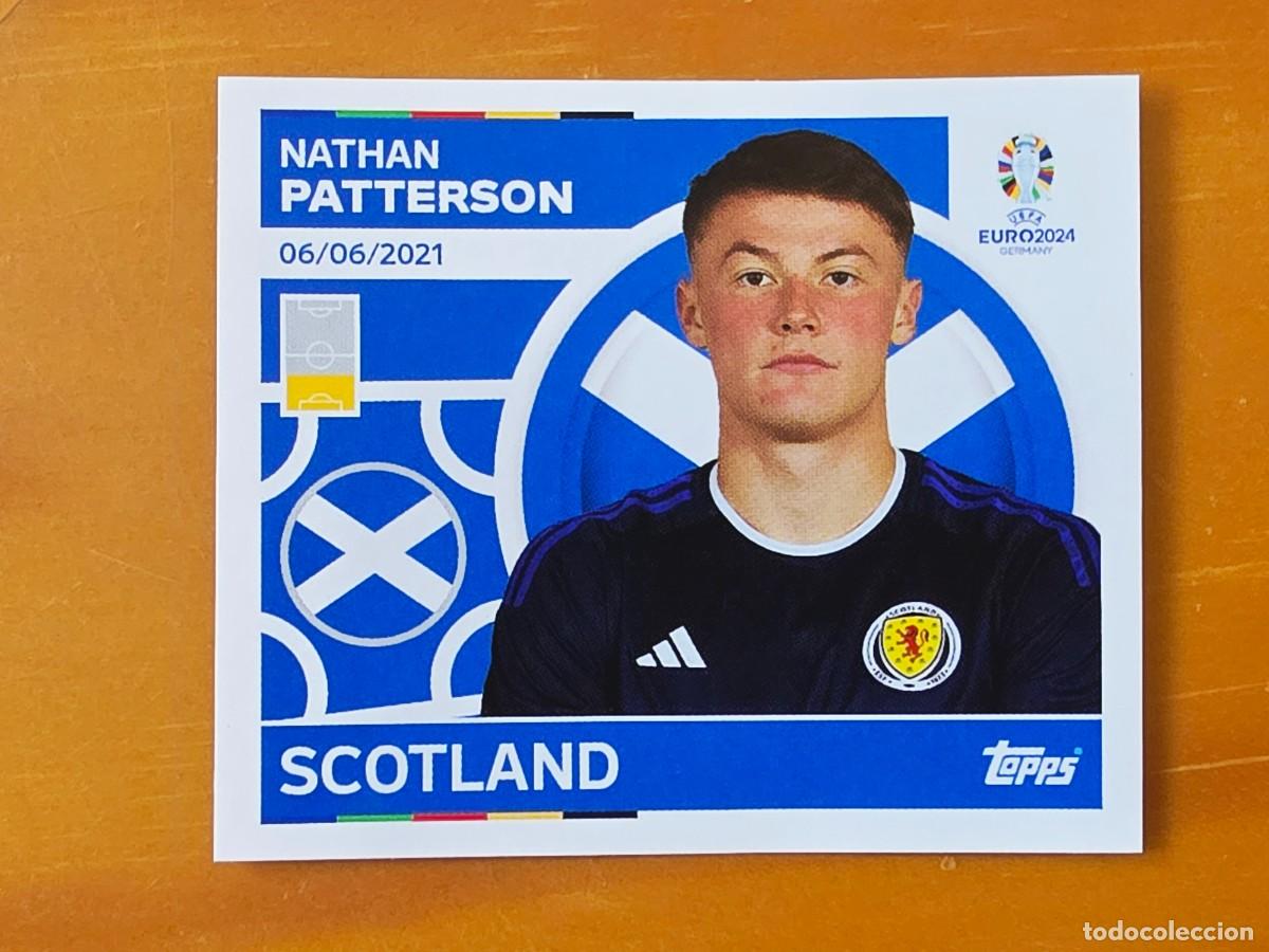 Cromos de f&uacute;tbol: SCO 8 Nathan Patterson, Escocia, Topps UEFA Euro 2024, Eurocopa Germany 24 sticker