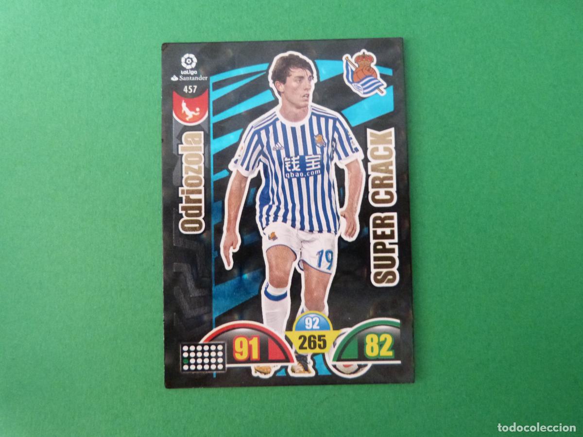 Cromos de f&uacute;tbol: TRADING CARD FUTBOL ODRIOZOLA REAL SOCIEDAD N&ordm; 457 LIGA ADRENALYN XL 2017-2018/17-18 PANINI