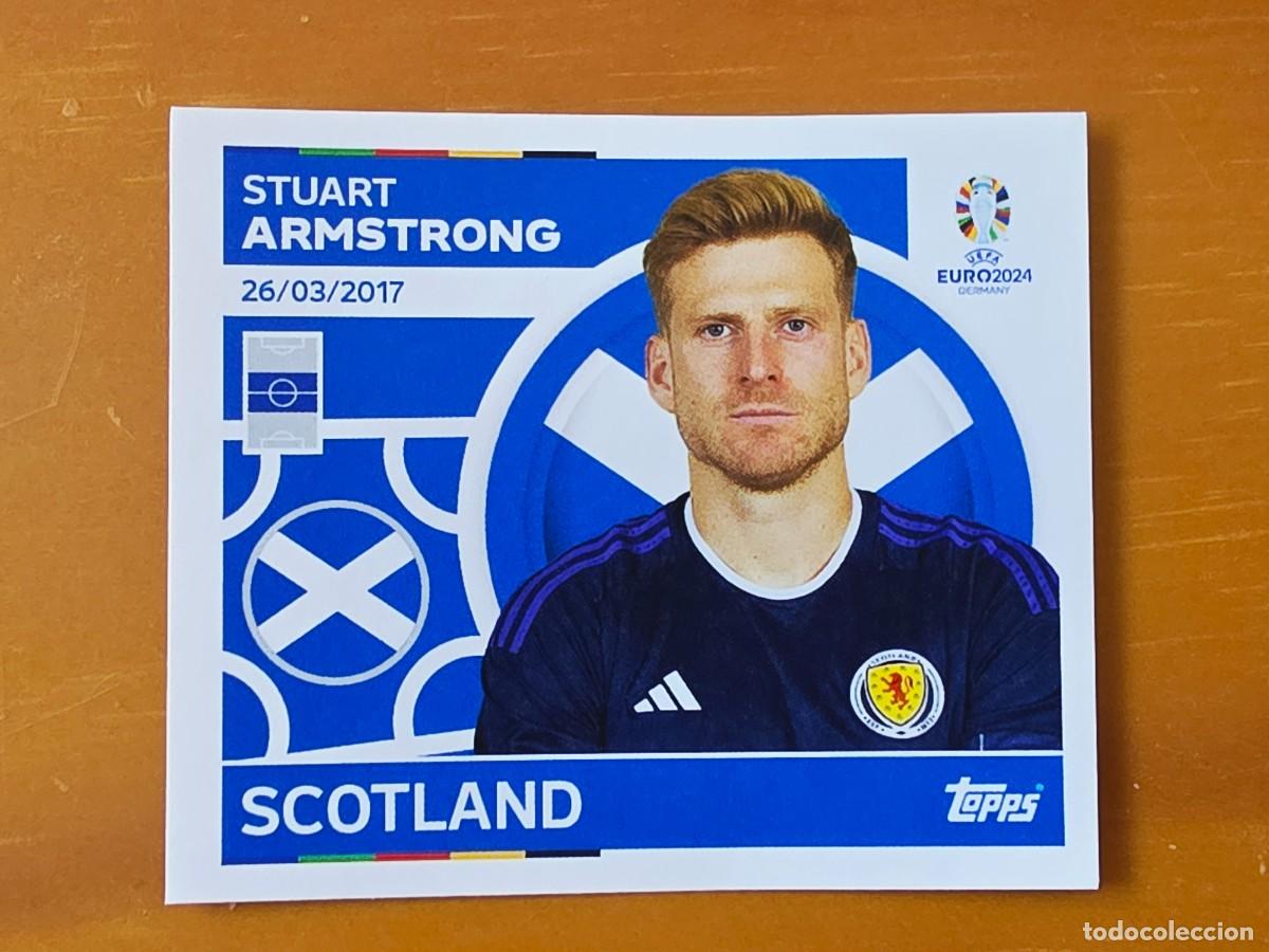 Cromos de f&uacute;tbol: SCO 13 Stuart Armstrong, Escocia, Topps UEFA Euro 2024, Eurocopa Germany 24 sticker