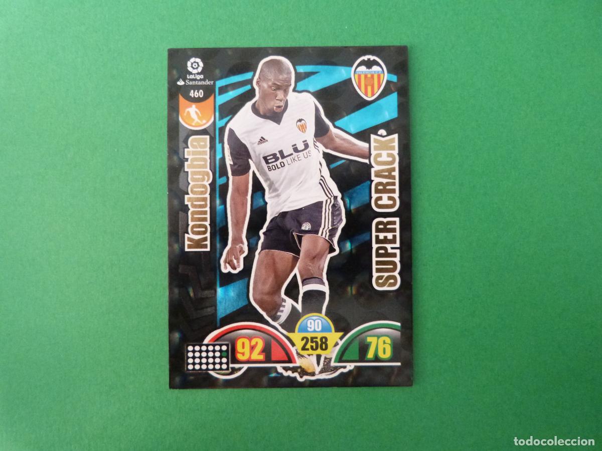 Cromos de f&uacute;tbol: TRADING CARD FUTBOL KONDOGBIA VALENCIA C.F. N&ordm; 460 LIGA ADRENALYN XL 2017-2018/17-18 PANINI
