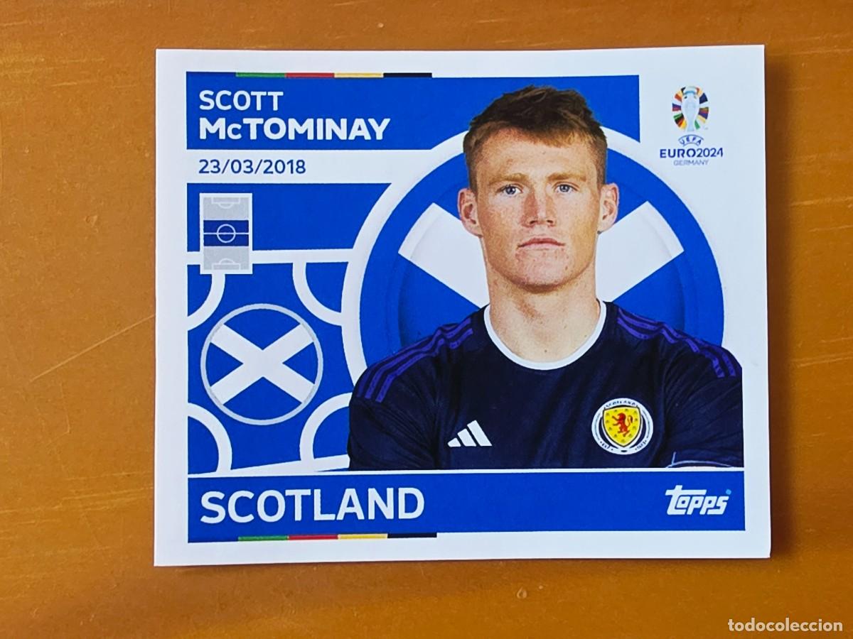 Cromos de f&uacute;tbol: SCO 16 Scott McTominay, Escocia, Topps UEFA Euro 2024, Eurocopa Germany 24 sticker