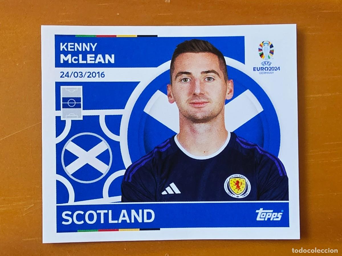 Cromos de f&uacute;tbol: SCO 18 Kenny McLean, Escocia, Topps UEFA Euro 2024, Eurocopa Germany 24 sticker