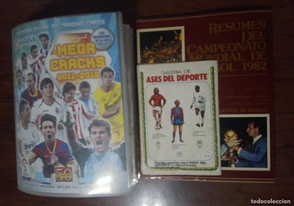 Cromos de f&uacute;tbol: LIBRO RESUMEN MUNDIAL 82 ESPA&Ntilde;A + +ASES DEL DEPORTE + 1200 CROMOS EN ARCIVADOR MGK LEER BIEN