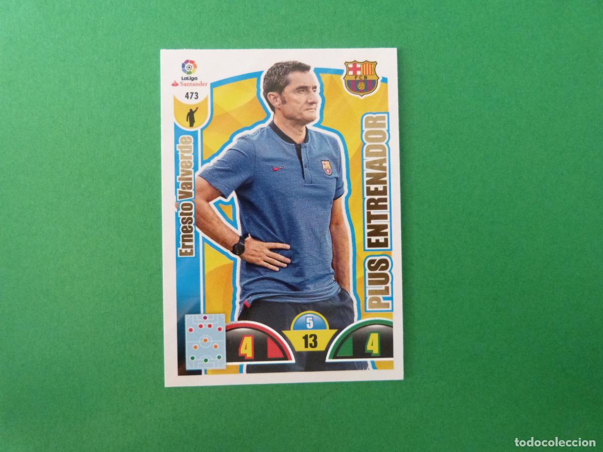 Cromos de f&uacute;tbol: TRADING CARD FUTBOL ERNESTO VALVERDE F.C. BARCELONA N&ordm; 473 LIGA ADRENALYN XL 2017-2018/17-18 PANINI