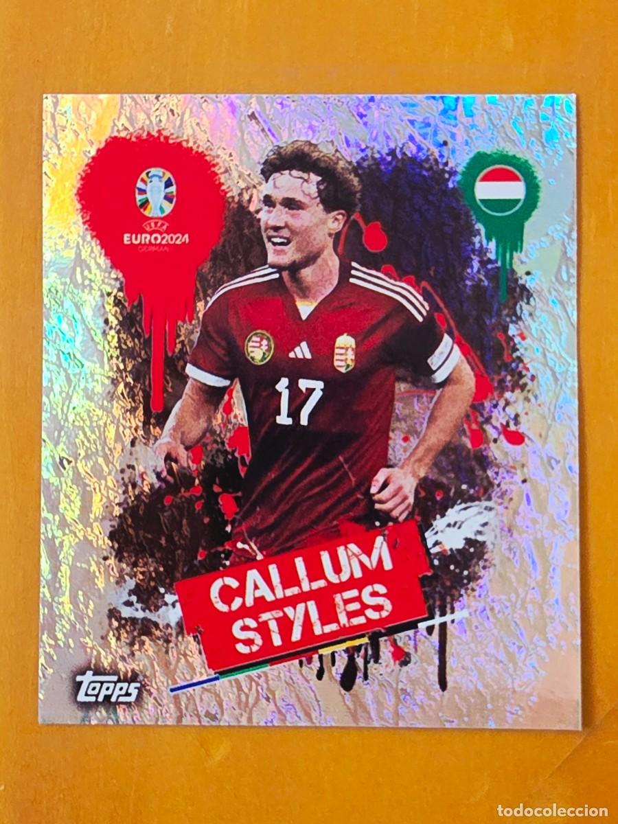 Cromos de f&uacute;tbol: HUN 3 Callum Styles, Artist, Hungr&iacute;a, Topps UEFA Euro 2024, Eurocopa Germany 24 sticker