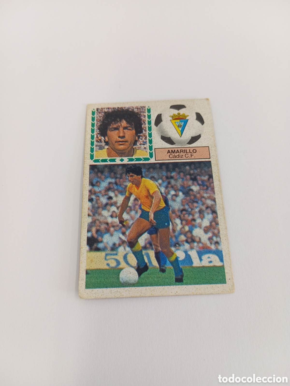 Cromos de f&uacute;tbol: AMARILLO C&aacute;diz Liga Este 1983 1984 NUEVO 83 84 SIN PEGAR