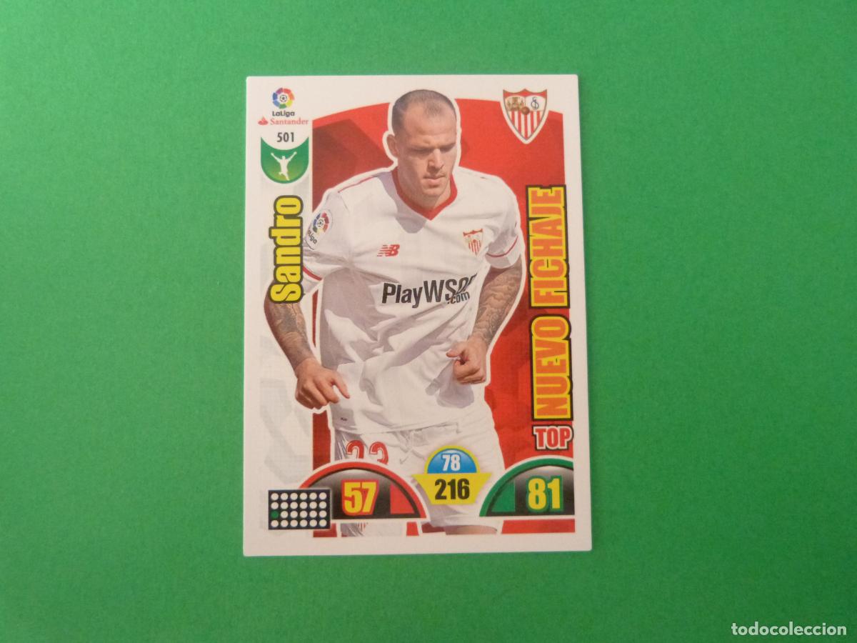 Cromos de f&uacute;tbol: TRADING CARD FUTBOL SANDRO SEVILLA F.C. N&ordm; 501 LIGA ADRENALYN XL 2017-2018/17-18 PANINI