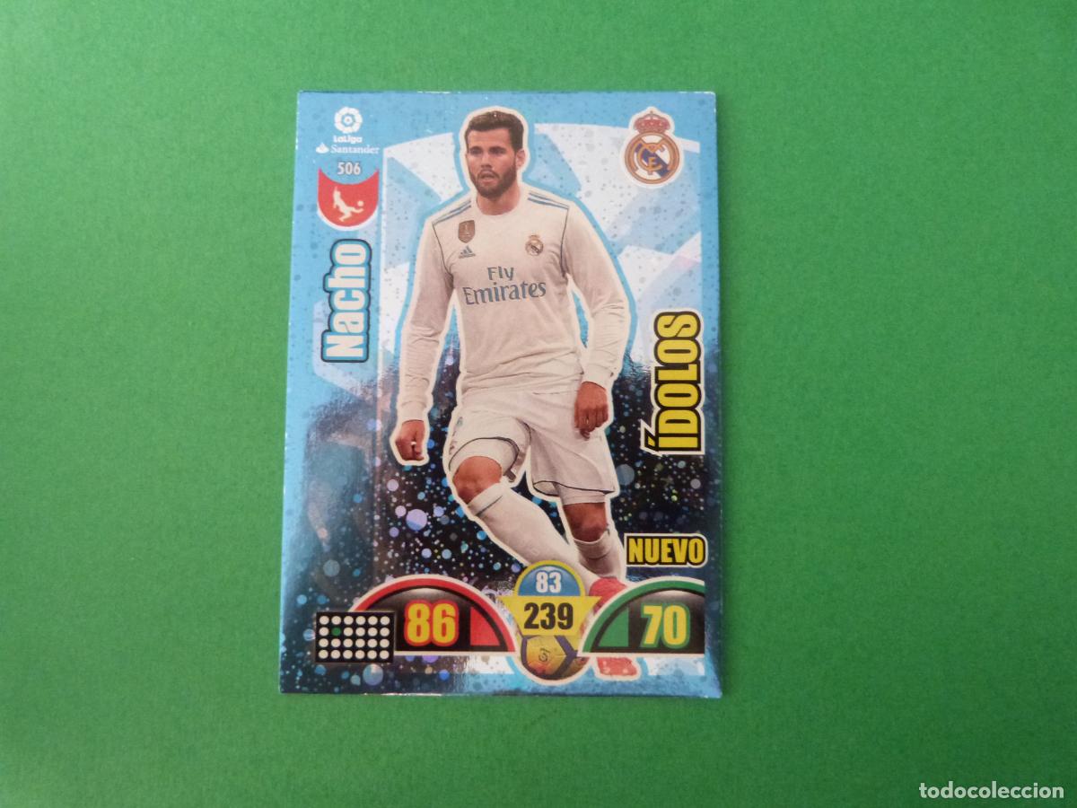 Cromos de f&uacute;tbol: TRADING CARD FUTBOL NACHO REAL MADRID C.F. N&ordm; 506 LIGA ADRENALYN XL 2017-2018/17-18 PANINI