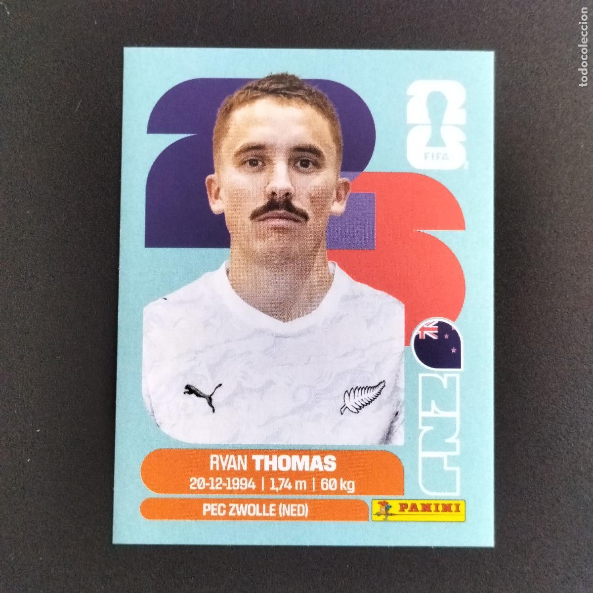 Cromos de f&uacute;tbol: NZL 12 RYAN THOMAS NUEVA ZELANDA CROMOS STICKER MUNDIAL 26 2026 FIFA WORLD CUP PANINI
