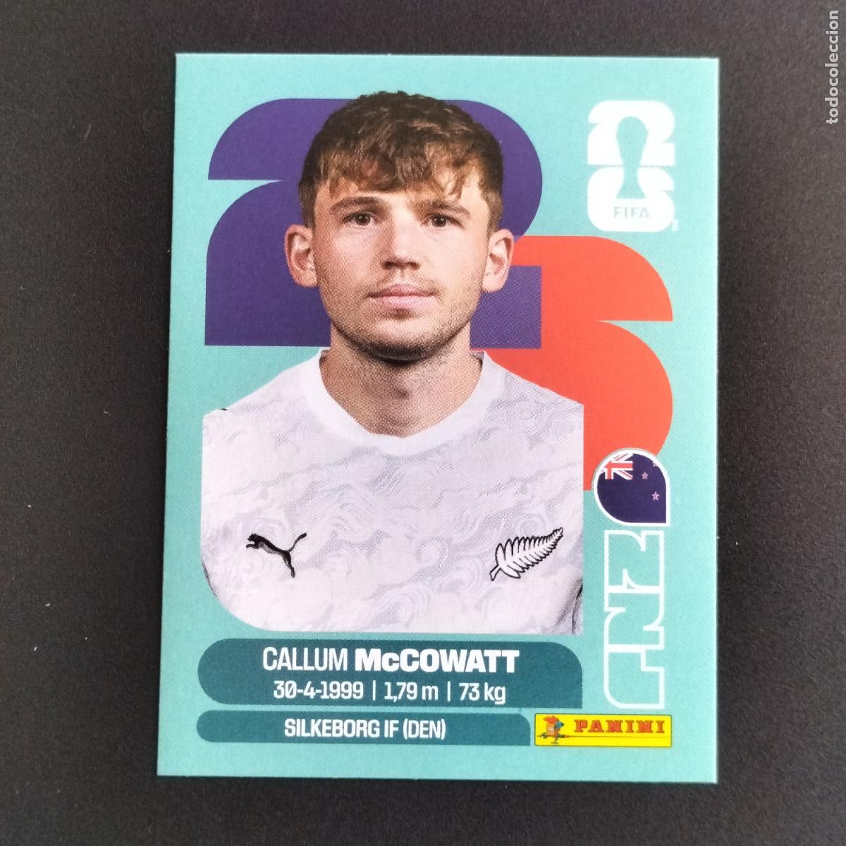 Cromos de f&uacute;tbol: NZL 19 CALLUM MCCOWATT NUEVA ZELANDA CROMOS STICKER MUNDIAL 26 2026 FIFA WORLD CUP PANINI