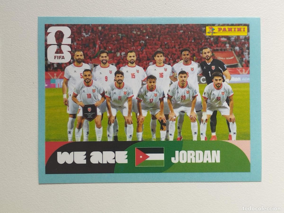 Cromos de f&uacute;tbol: CROMO STICKER WORLD CUP 2026 MUNDIAL 26 JORDANIA JOR1 JOR 1 PLANTILLA ALINEACION