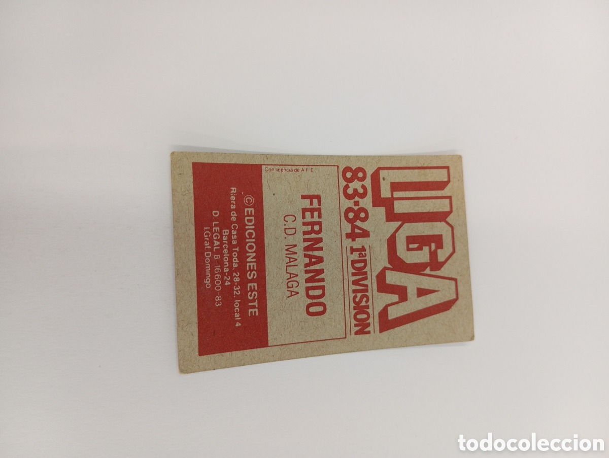Cromos de f&uacute;tbol: PALANCA COLOCA Espa&ntilde;ol Espanyol Liga Este 1983 1984 RECUPERADO 83 84