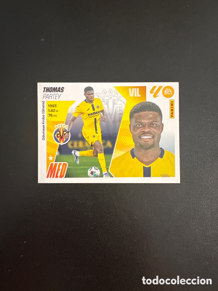 Cromos de f&uacute;tbol: THOMAS COLOCA NUMERO 14 BIS VILLARREAL LIGA ESTE 2025 2026